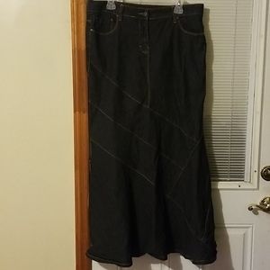 Bisou Bisou Michele Bohbot Denim Jean Skirt